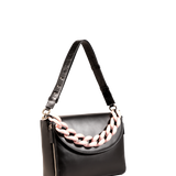 CI1 - Classic Black & Baby pink chain