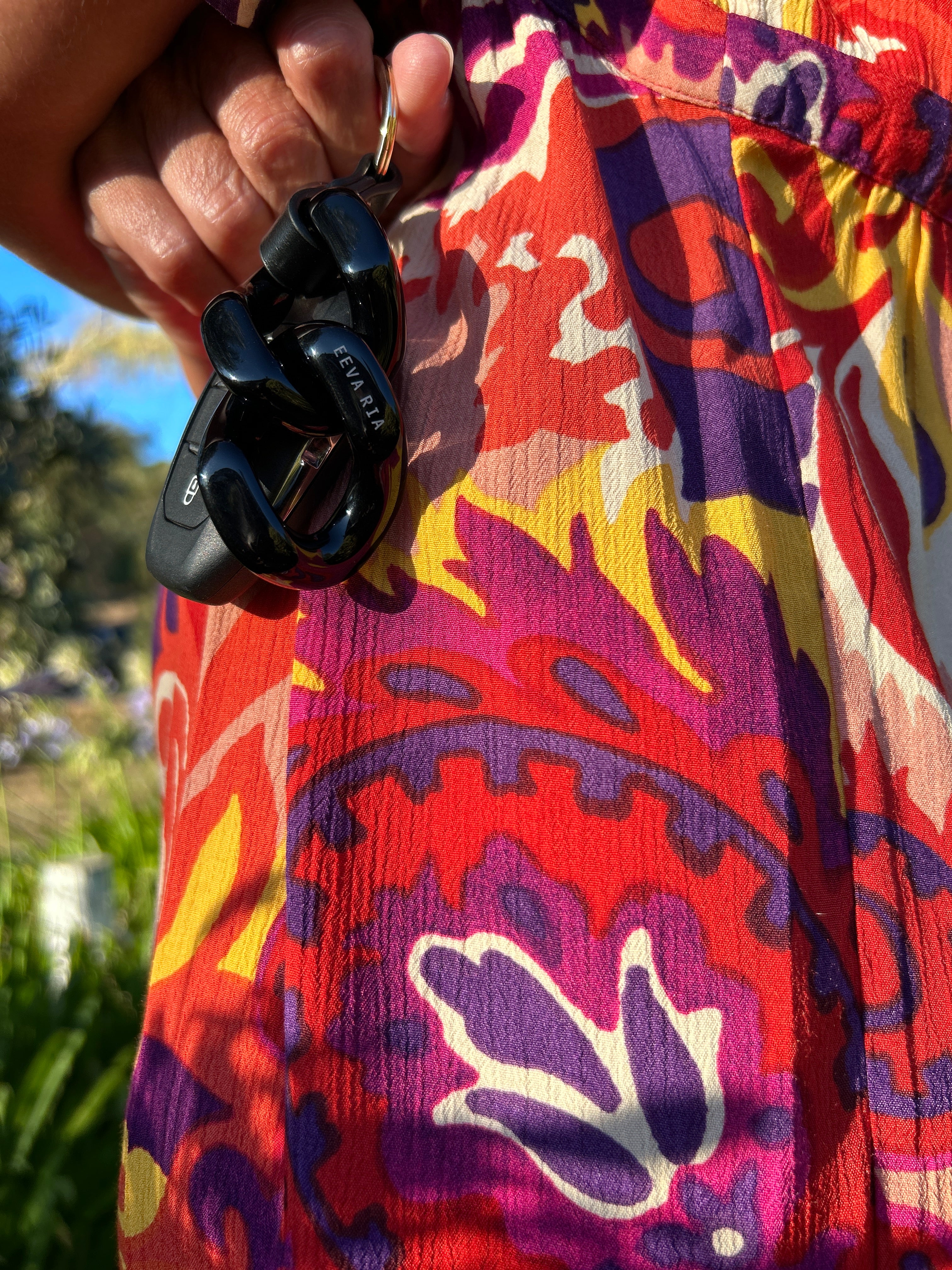 Black plexiglass keychain – EEVA RIA
