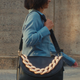 CI1 - Classic Black & Baby pink chain